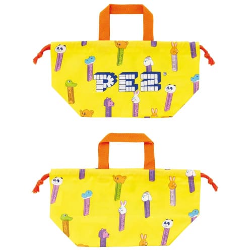 Skater Children's Drawstring Lunch Bag, Made in Japan, PEZ, for Boys and Girls, KB7-A