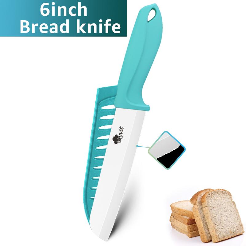 Ceramic Knives Kitchen Knive 3 4 5 6 inch Chef Paring Utility Slicing Bread Knife +Peeler Zirconia White Blade Cooking Tool