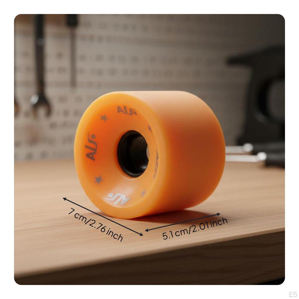 Ruota Skateboard Morbida 80A Corsa Fluida Carving Opaco Poliuretano HighSpring