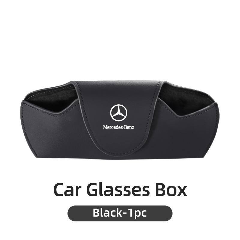 

GLC GLB Автомобильный солнцезащитный козырек Коробка для очков Держатель для солнцезащитных очков Карты Билеты Чехол Для Mercedes Benz AMG A C E Класса C180 C200 C260 C300 W20