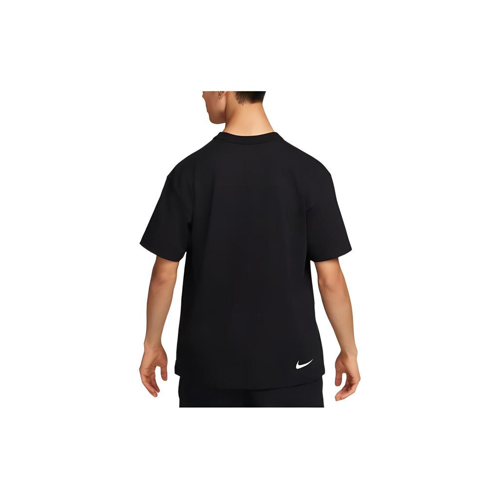 Nike Letter Logo Print Vintage American Crew Neck Pullover Short Sleeve T-Shirt Men Tops Black DX6309-010