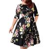 Fashion Women Dress plus Big Size 3XL-9XL Ladies Print Skirt