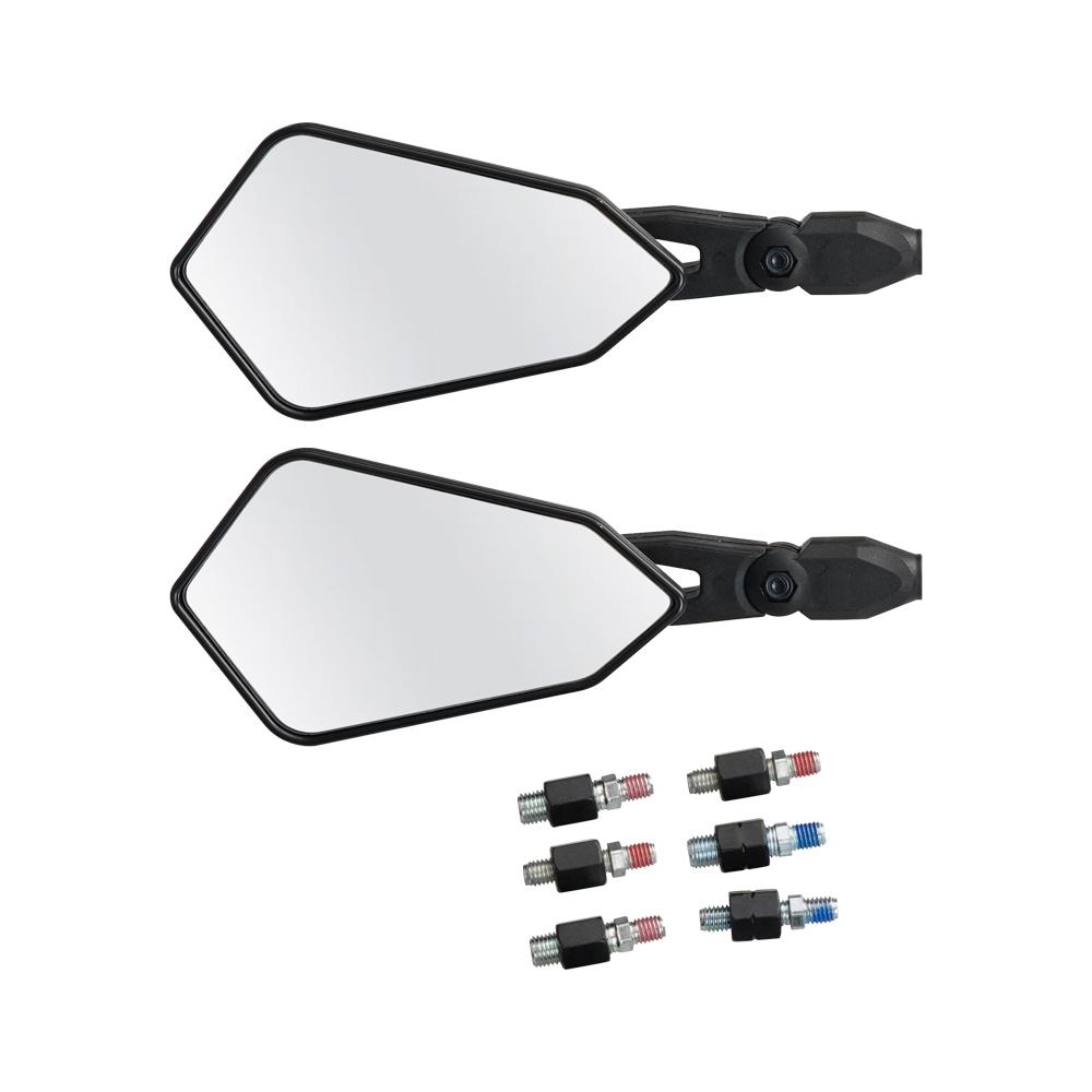 Black Durable Motorcycle Rearview Mirror Kit For Spiegel Paar Honda Yamaha Kawasaki Maverick Booster M10 Enduro KTM Suzuki