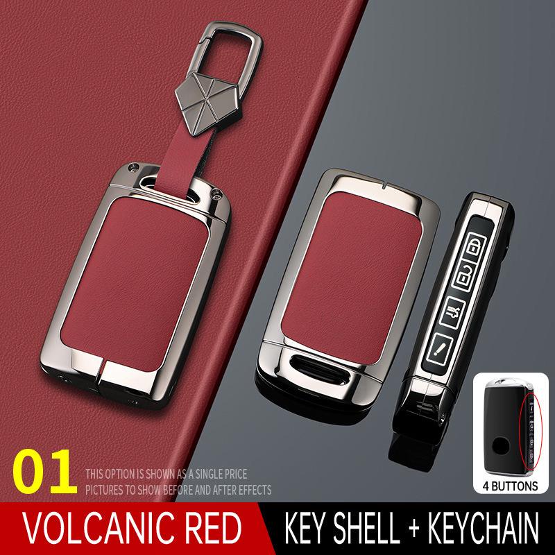 Mazda 3 Key Case with Angkesaila Buckle for CX4/CX5/Atz/CX30 - High-End Shell Bag for Men and Women