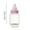 4pcs Cute Plastic Candy Bottle Transparent Mini Feeding Bottle  Christening Gift