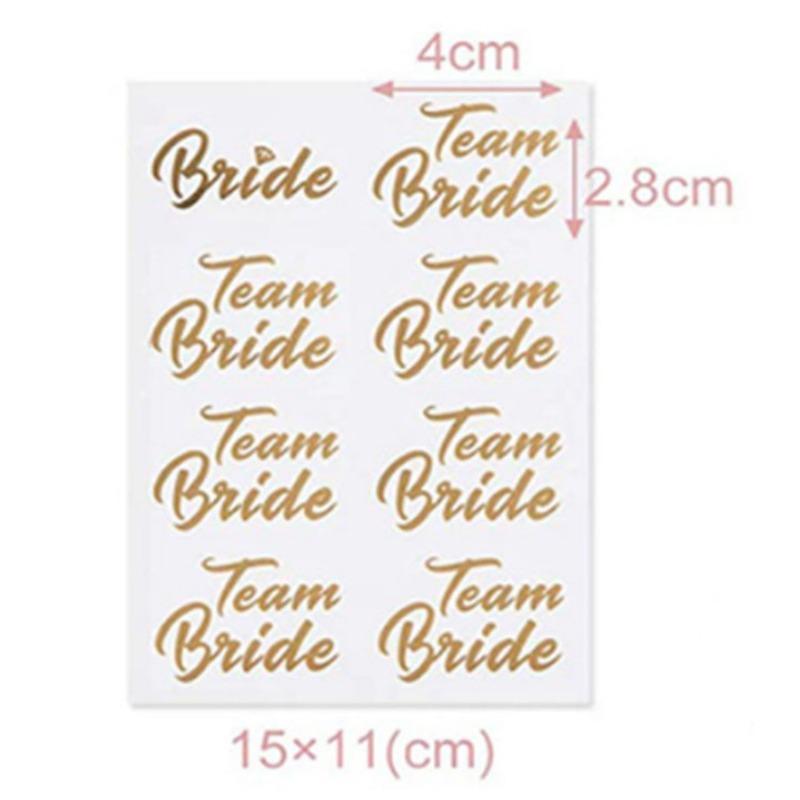 European and American Hot Stamping Tattoo Stickers, Wedding Rose Gold Tattoo Stickers, Bride Bachelor Party Stickers