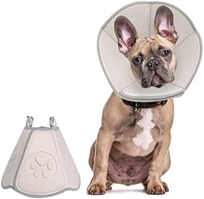 Cone de cachorro macio ajustável, coleira de recuperação para cães após cirurgia, anti-mordida, lambida, cicatrização de feridas, coleira Elizabeth, coleira de EVA, capa protetora para cabeça