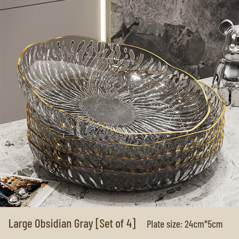 KANGMO Luxury Stainless Steel Fruit & Snack Tray