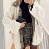 Women's Warm Winter Coats Casual Long Sleeve Button Up Fuzzy Sherpa Fleece Jackets Outerwear