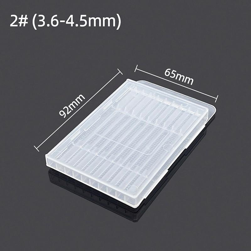 Plastic Twist Drill Empty Box Storage Box Toolbox Tool Accessories Woodworking Drill Bit 5/10 Hole Transparent Packaging Case