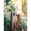 Vintage Gusseisen Baumstumpftisch mit Eichhörnchen-Ausschnitt Patio Gartendekor Geschenk