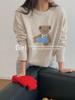 2024 Cute Teddy Bear Round Neck Pullover Sweater