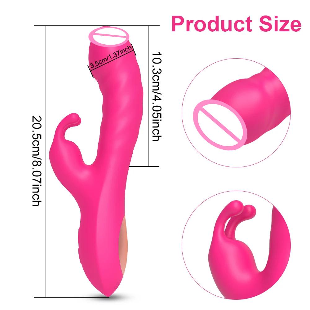 Multi-Function Rabbit Vibrator 10 Vibration G Spot Clitoris Stimulator Vagina Anal Massager Female Masturbation Adult Sex Toy
