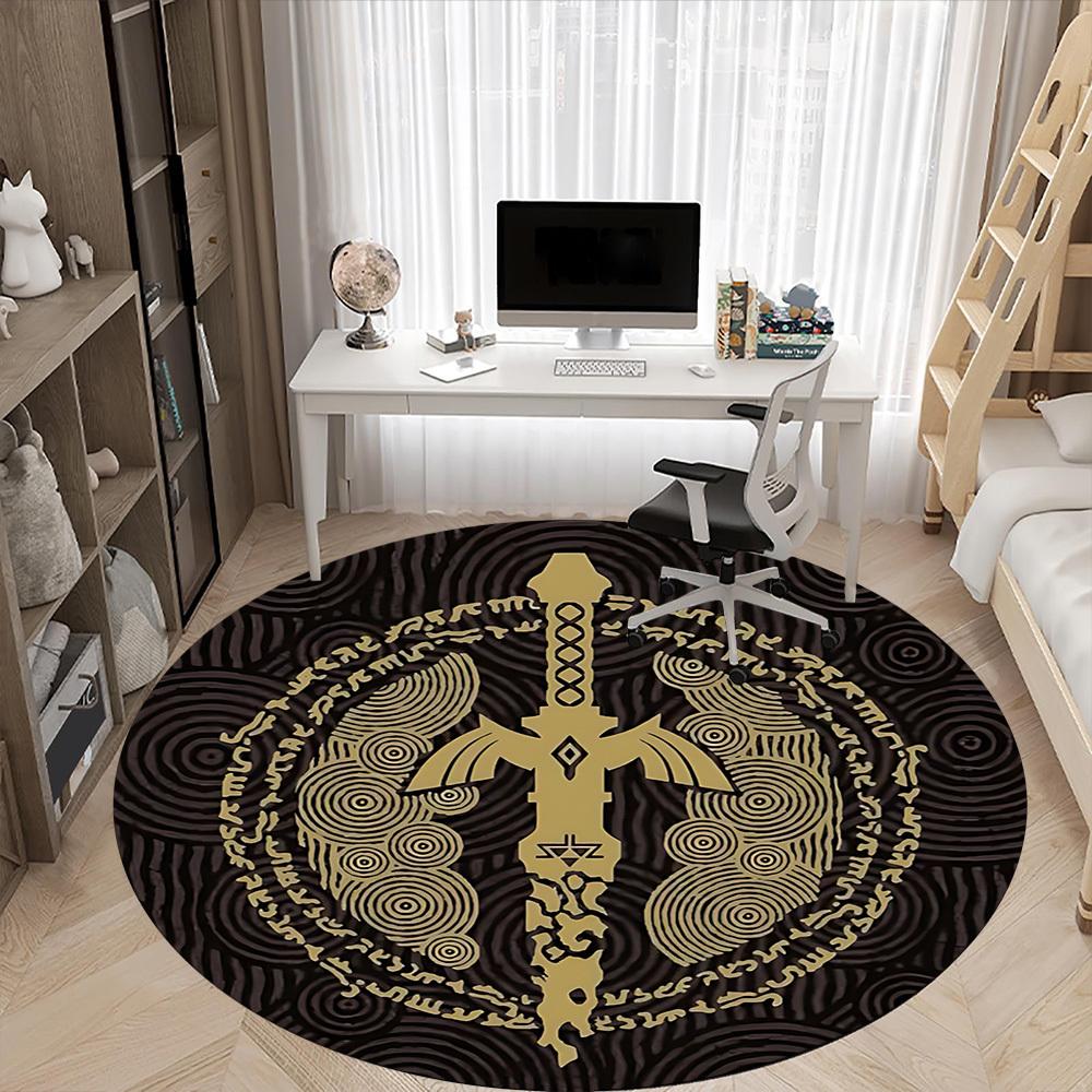 Legend of Zelda Büro Runder Teppich, Unter Bürostühlen Schlafzimmer Wohnzimmer Heimdeko a0908150