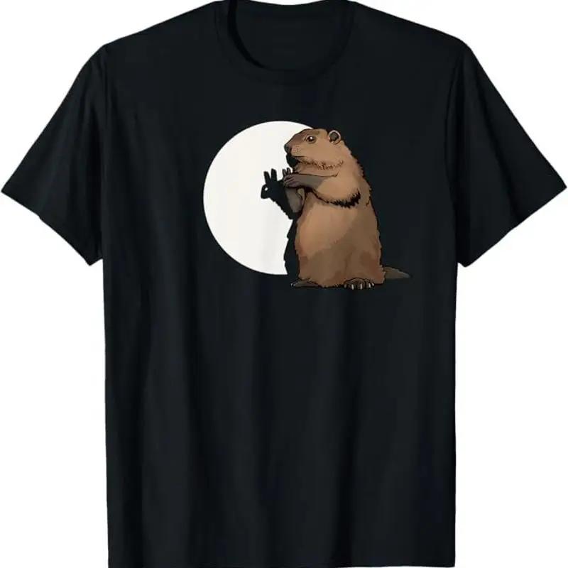 Groundhog Day Shadow Puppet Funny Gift Tshirt