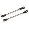 8Pcs Stainless Steel Link Rod 275mm Wheelbase Stainless Steel Link Rod Linkage Set for 1 10 RC Crawler Car