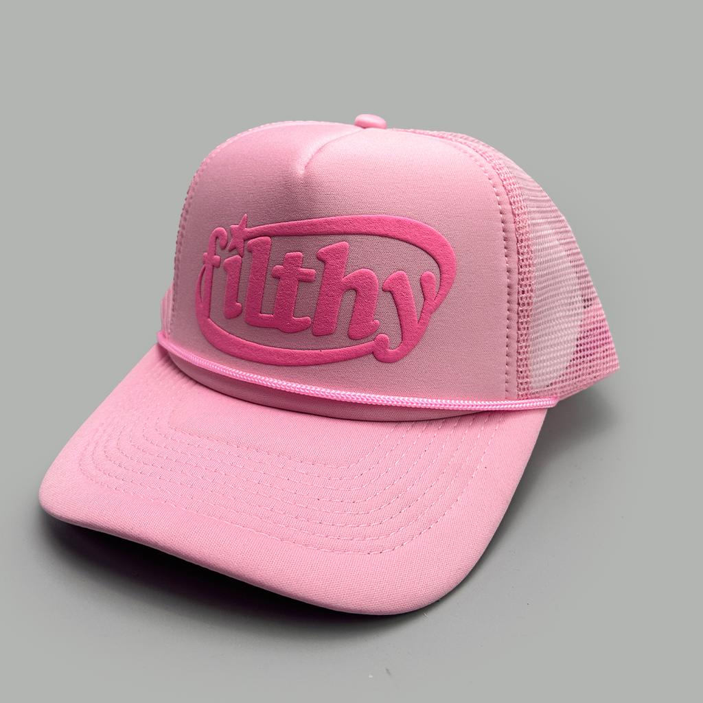 Color Block Filthy Letters Baseball Hats New Unisex Sunshade Color Block Breathable Personal Versatile Mesh Fashion Trucker Caps