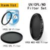 ERIKOLE Universal HD UV Lens Filter - 37 40.5 43 46 49 52 55 58 62 67 72 77 82 mm for DSLR SLR Camera UV Protector Filter