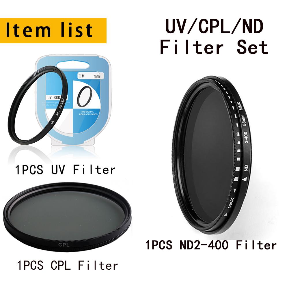 ERIKOLE Universal HD UV Lens Filter - 37 40.5 43 46 49 52 55 58 62 67 72 77 82 mm for DSLR SLR Camera UV Protector Filter