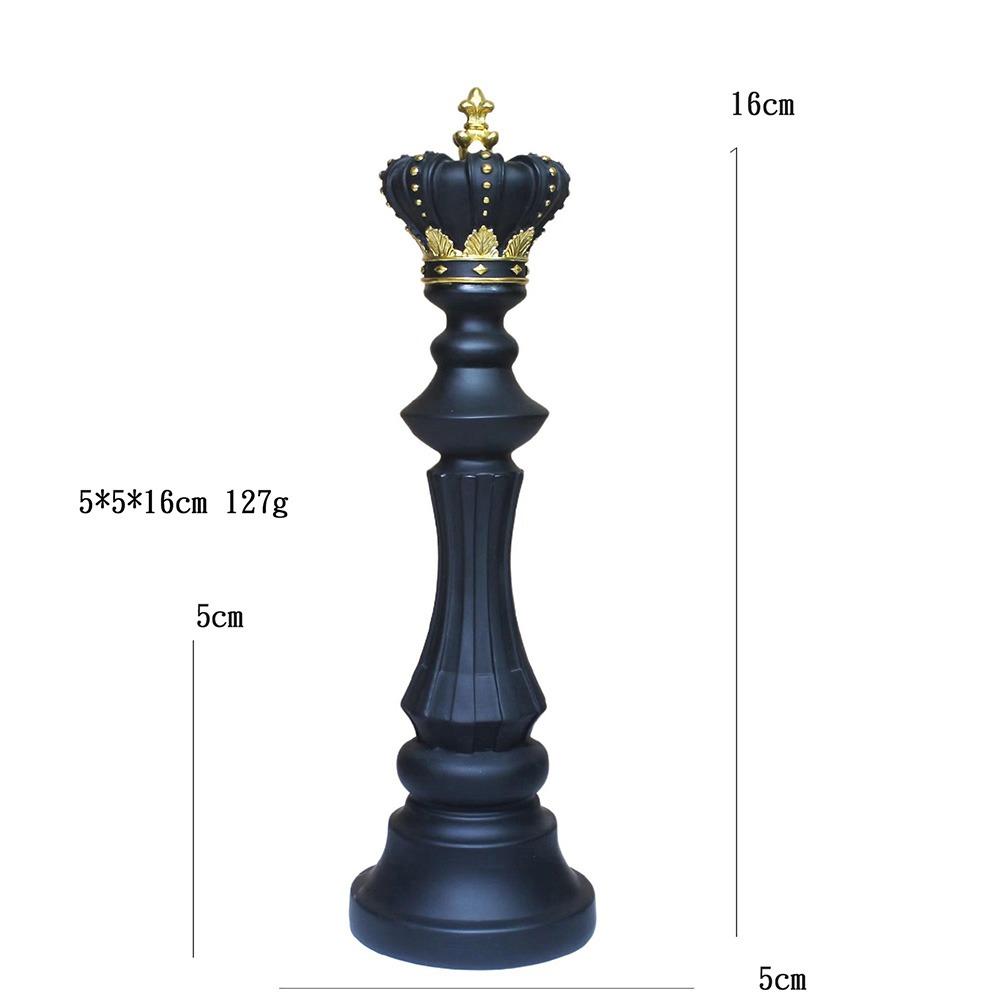 Collection Objects International Chess Ornaments Black White King Height Chess Home Decor