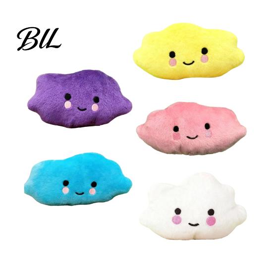 Pet Boredom Relief Toy Plush Cloud Dog Squeaky Cute Chew Soft Puppy Teething for Dogs Solo Entertainment Interactive Play Fun