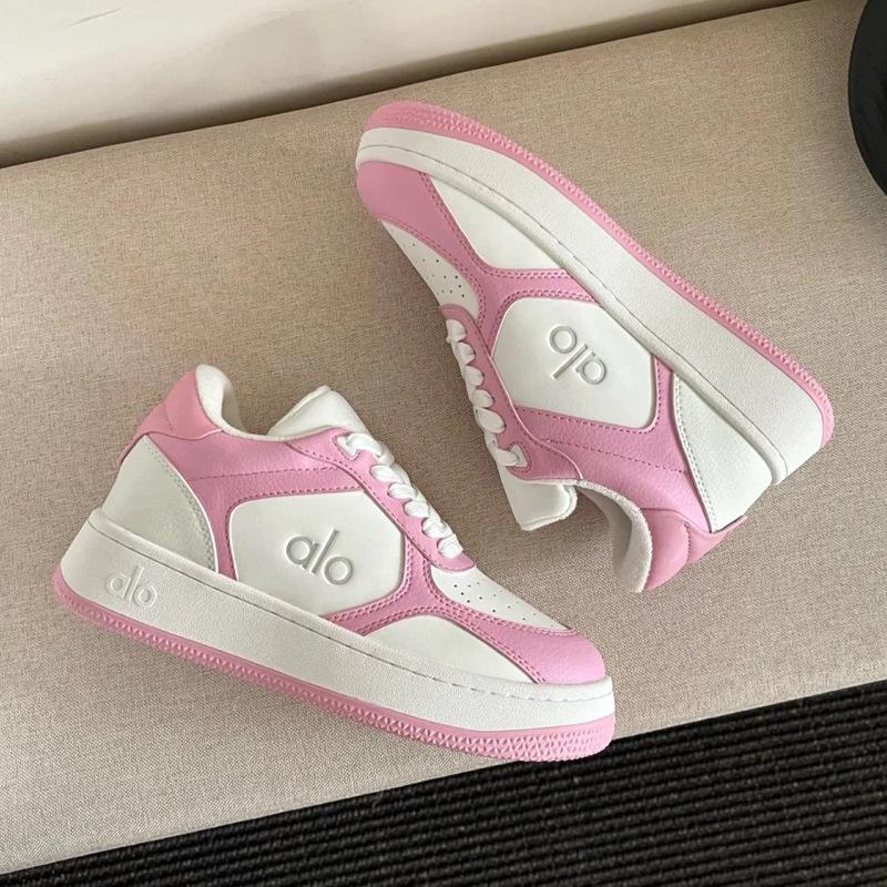 Sneakers da Donna ALO 2025 alla Moda Color-Block con Suola Spessa in Tela - Stile Versatile per Coppia