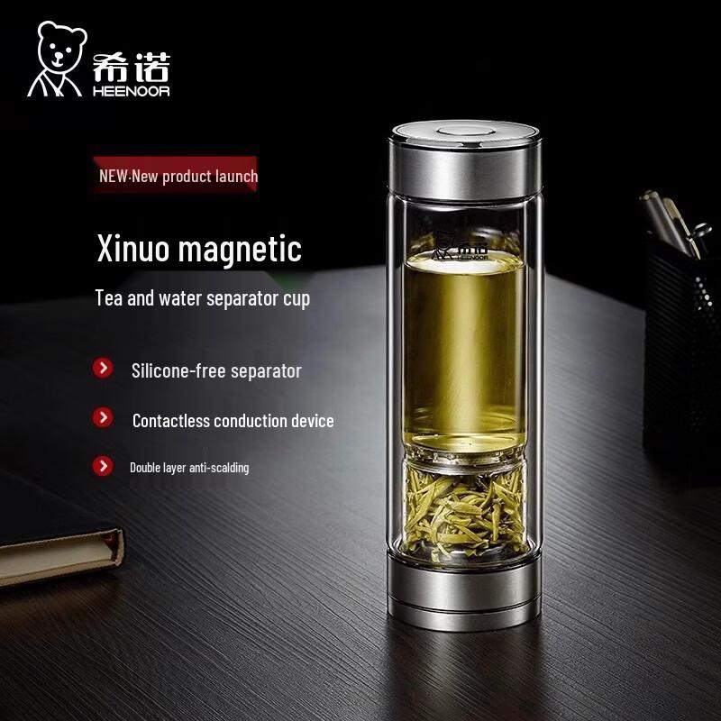 Xinuo Double-Layer Tea Separation Glass Cup