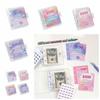Transparent Savings Challenge Binder Waterproof Mini Budget Binder Envelope Challenge Binder  Gift