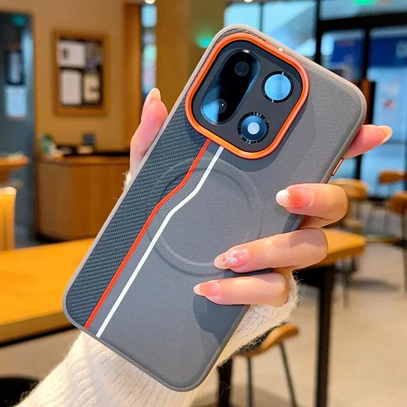 

Premium Business Sle Magnetic Leather Case for Oneplus 15 13T 13S 13R Ace 6 5 Pro Wireless Charge Metal Lens Protect Cover Funda OnePlus 13T