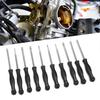 Bigking Carburetor Carburetor Adjustment Tool Stainless Steel Engineering Plastic with Storage Suitable for Most Small Engines Driver, 10-Piece Kit, +