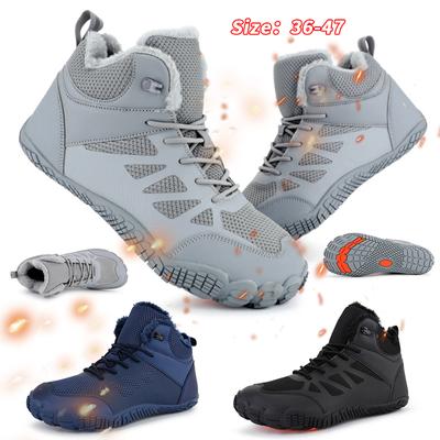 Winter Schnee Stiefel Für Männer Frauen Halten Warme Baumwolle Schuhe Barfuß Outdoor Wanderschuhe Plüsch Warme Hohe Stiefeletten Große größe 47 Mann Turnschuhe