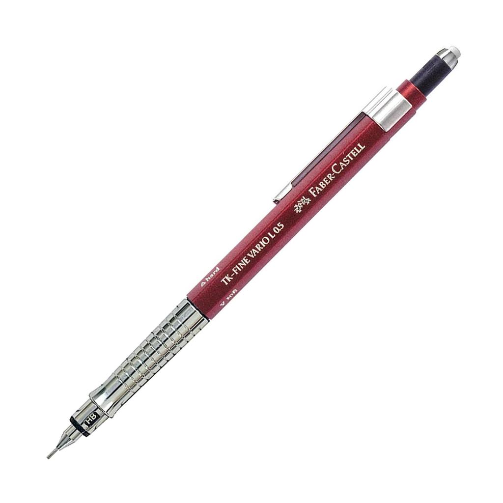 Vario Mechanical 355434 Faber-Castell Pencil, 0.5mm, Red,