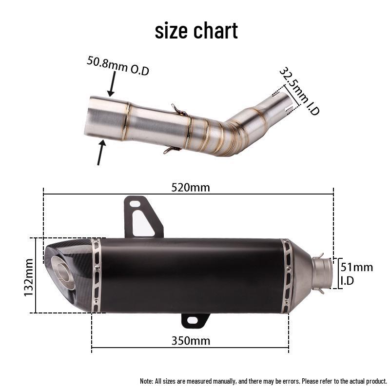 Vespa GTS 300 Scorpion Exhaust Mid-Tail Section for 08-21 Models