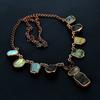 Labradorite Handmade Latest Design Jewelry Necklace, Copper Electroformed Gemstone Necklace, Gift For Mother