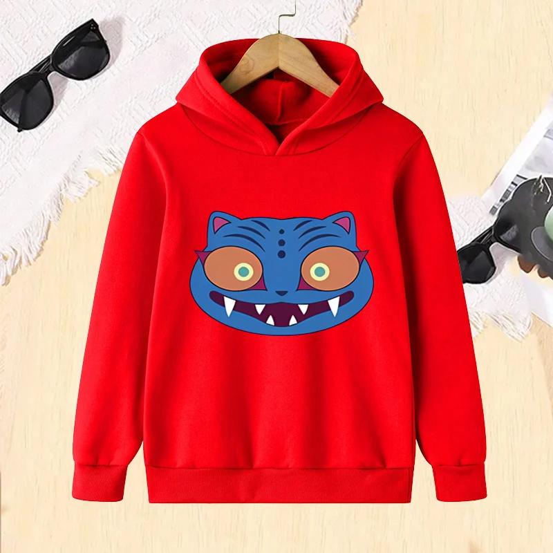 Αστείο Κοστούμι Τίγρης Παιδικό Φούτερ Φθινόπωρο Χειμώνας Αγόρια Κορίτσια Μόδα Kawaii Casual Φλις Παιδικό Πουλόβερ Φούτερ Unisex