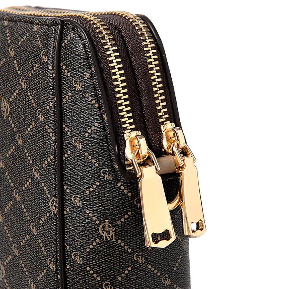 Letter Print Women's Crossbody Bag High-Quality PU Leather Small Square Bag Fashion Shoulder Handbag