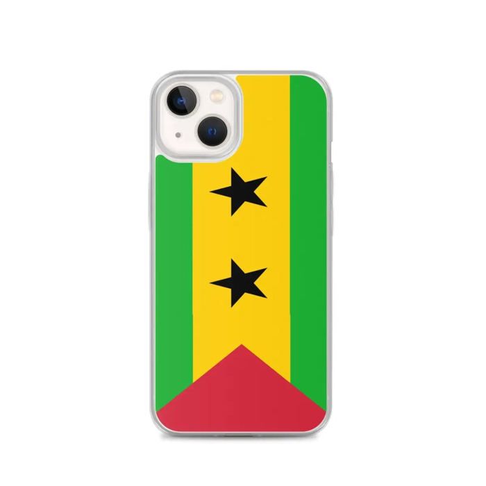 Coque Télephone Drapeau Sao Tomé-et-Principe - iPhone 13