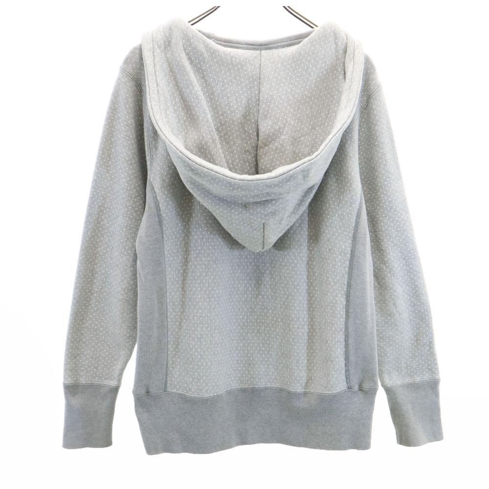 Champion Beams Exclusive Mono Blue Replica Dot Pattern Long sleeve Reverse weave Sweatshirts Women Used