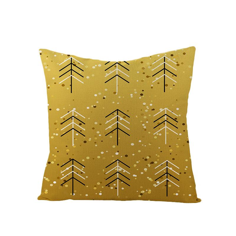 

Modern Simple Polyester Printed Cushion Cover New Christmas Cushion Cover Home Square Cushion Cover 45 * 45Cm (excluding pillow core)