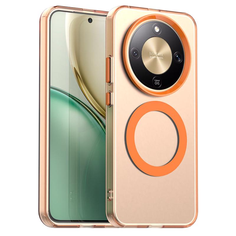 

Magnetic Wireless Charging Case For Honor Magic 8 Lite Magic X9d 5G Cover Candy Colors Transparent Back Shell Fundas Coque HONOR X9D