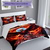 3PC Custom Name Eagle Power Symbol Bedding Set Printed  Bedding Set Duvet Cover Closure Includes 1 Duvet Cover & 60 Pillowcases for Bedroom