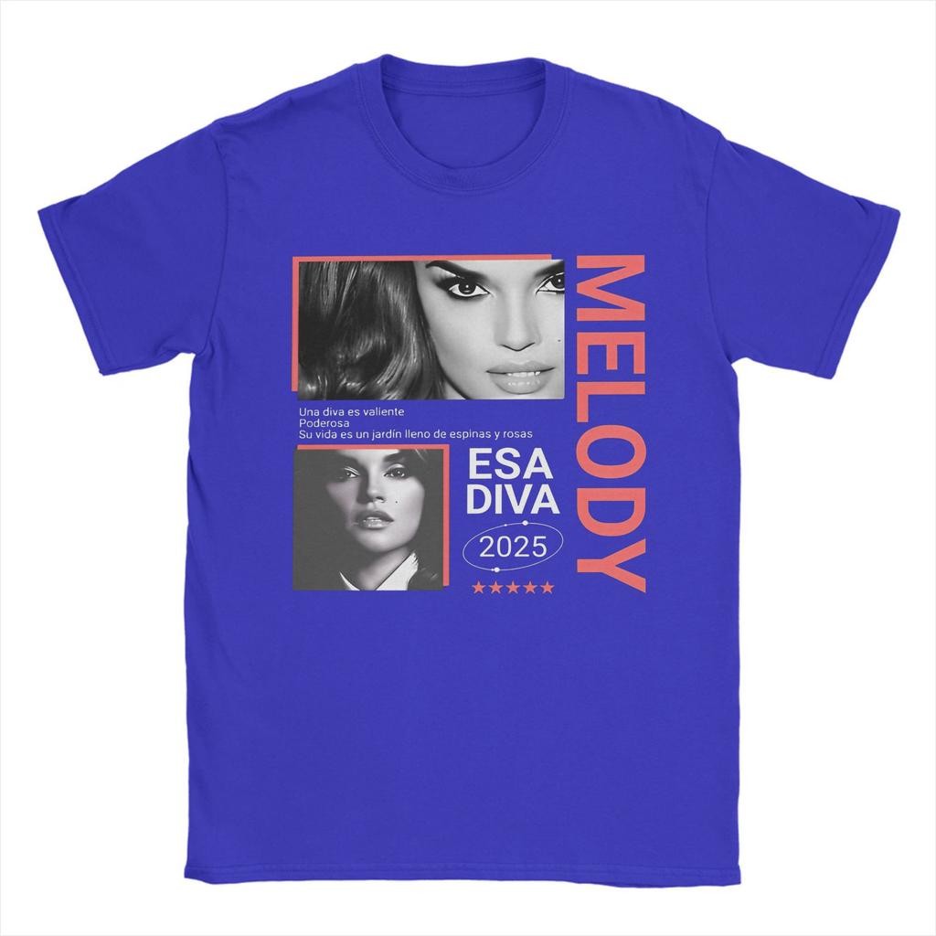 Melody Esa Diva Spain Eurovisions 2025 Tee Shirt for Men Women Gift Idea T Shirts  Cotton Clothes