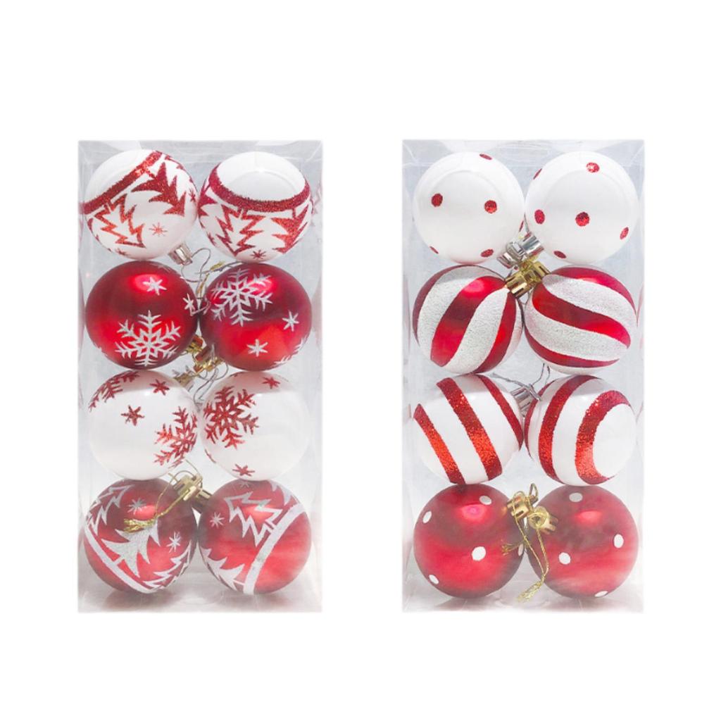 8x Christmas Balls Shatterproof Party Supplies Christmas Tree Balls Decorations for Anniversaries Xmas Tree Special Events