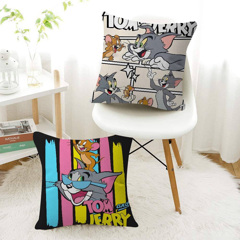 T-Tom And Jerry Personalized Cushion Cover Decorative Pillow Sofa Home Decor Case Pillow Cases
