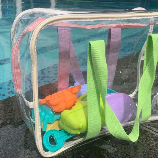 Praktische, glatte Aufbewahrungstasche mit Reißverschluss, leichte Damen-Tragetasche, Reisezubehör, Seesack