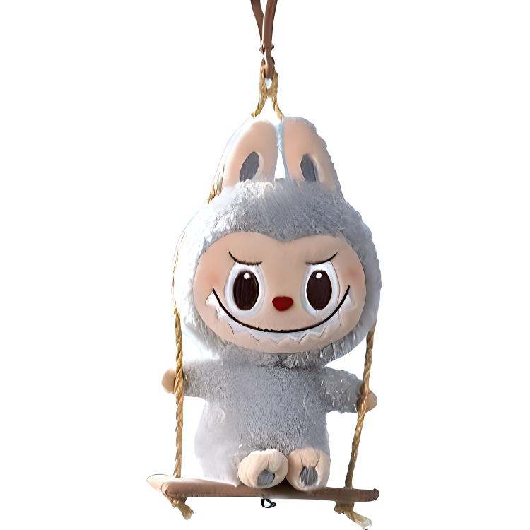 POP MART Labubu Wood Workshop Collection Swinging Plush Pendant Mystery Box Mystery Boxes, Single Mystery Box