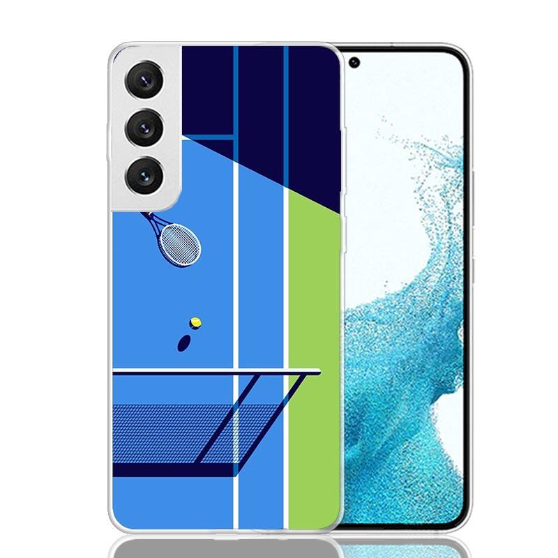 

Tennis Sport Phone Case For Samsung Galaxy S26 Ultra S23 S24 S25 Edge S20 FE S21 S22 Plus Soft Print Shell Cover Fundas Galaxy S Samsung S24 Ultra