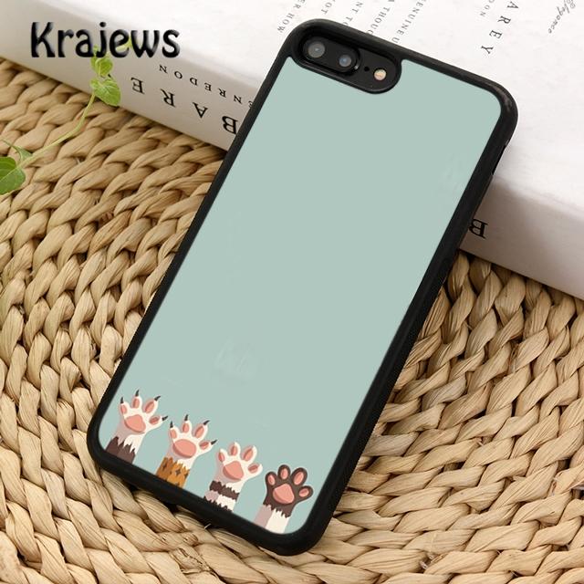 Krajews Funny Paws Soft Phone Case Cover For iPhone 17 Air 16 15 14 plus 11 12 13 pro max coque Shell Fundas