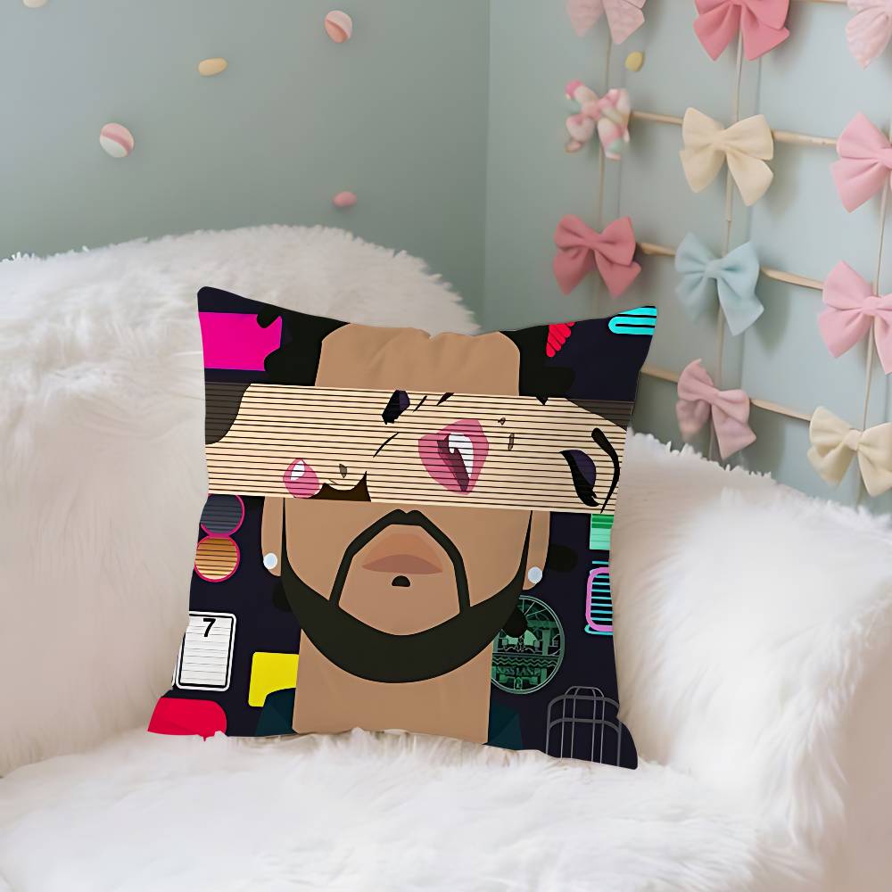 The Weeknd House Of Balloons Case Plush Fabric Soft Pillowcase Double Sided Print Cushion Cover Household Gifts