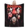 Cat Dandadan  Flannel Blanket Winter  Super Soft Bedding Throws for Students Outdoor Fluffy Bedspread Sofa Bed Cover